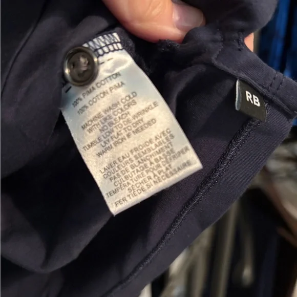 Robert Barakett Men's Navy Shirt - Picture 2 of 3